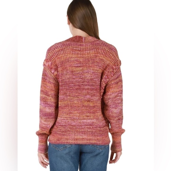 DEX Space Dye Button Front Oversized Cardigan - Picture 2 of 14